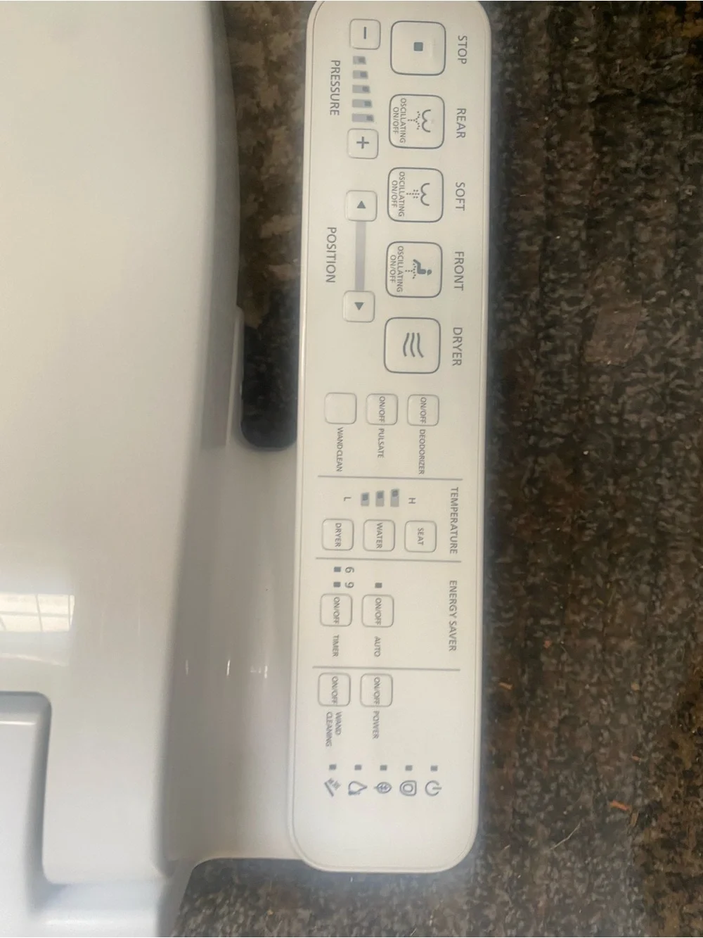 Toto washlet Electronic Bidet Toilet Seat with Remote Control - White